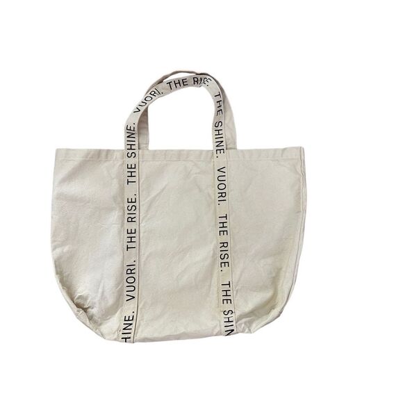 Vuori Limited Edition The Rise The Shine extra large canvas tote bag - Picture 2 of 5